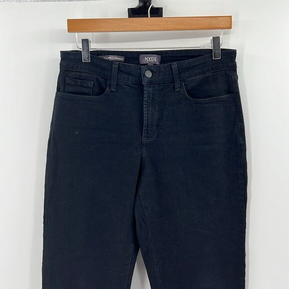 NYDJ Women's Jeans Marilyn Straight Lift x Tuck Technology - Black - 8 Short - Picture 2 of 9